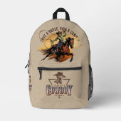 Save A Horse; Ride A Cowboy | Bedruckter Rucksack (Vorderseite)
