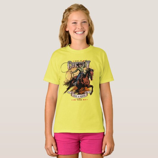 Save A Horse; Ride A Cowboy | Kids T-Shirt (Vorne ganz)
