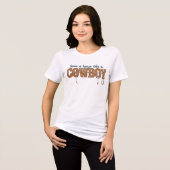 save a horse ride a cowboy  Tri-Blend shirt (Vorderseite voll)