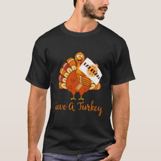 Save A Turkey Awareness Eat More Cheesy Pizza Tee