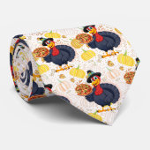 Save A Turkey Eat Pizza Funny Happy Thanksgiving Krawatte (Gerollt)