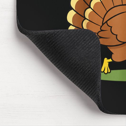 Save A Turkey, Eat Zza Funny Thanksgiving Design F Mousepad (Ecke)