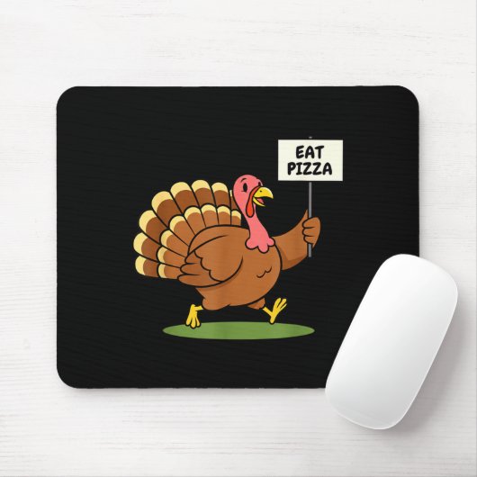 Save A Turkey, Eat Zza Funny Thanksgiving Design F Mousepad (Mit Mouse)