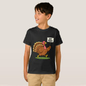 Save A Turkey, Eat Zza Funny Thanksgiving Design F T-Shirt (Vorne ganz)