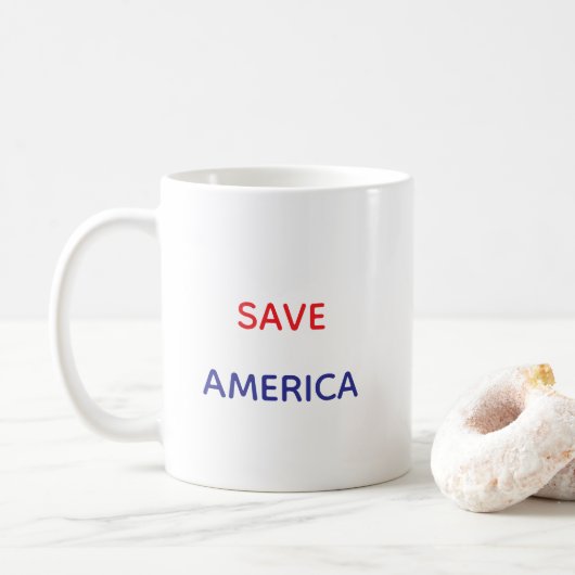 SAVE AMERICA 11OZ CLASSIC MUG KAFFEETASSE (Mit Donut)