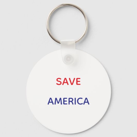 SAVE AMERICA ROUND KEYCHAIN SCHLÜSSELANHÄNGER (Vorderseite)