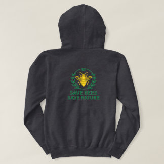 Save Bees. Save Nature – Environmental Awareness Hoodie