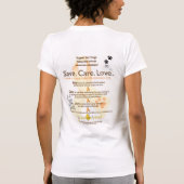 Save.Care.Love Front, hinter T-Shirt (Rückseite)