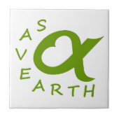 Save Earth Planet Fliese (Vorderseite)