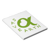 Save Earth Planet Notizblock (angewinkelt)