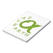 Save Earth Planet Notizblock (Rotiert)