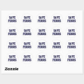 Save Ferris Runder Aufkleber (Blatt)