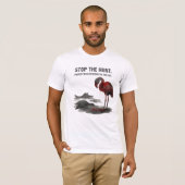 Save Flamingos in Iraq – Protect Wildlife Awarenes T-Shirt (Vorne ganz)