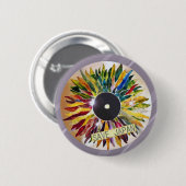 SAVE JAPAN Record of Leaves Lovely pin back Button (Vorne & Hinten)