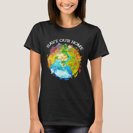 Save Our Home Animals Wildlife Conservation Save T T-Shirt (Vorderseite)