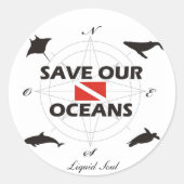 Save Our Oceans - Sticker (Vorderseite)
