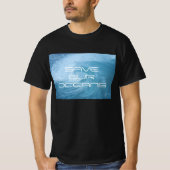 SAVE OUR OCEANS WAVE SURF TEE SHIRT (Vorderseite)