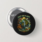 Save Our Planet Button (Vorne & Hinten)