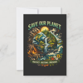 Save Our Planet Dankeskarte