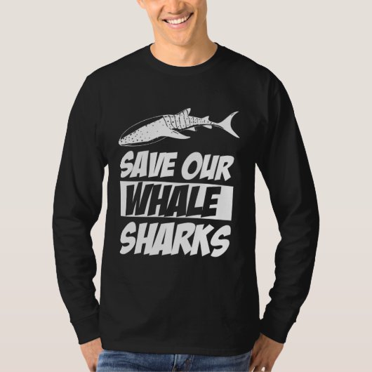 Save Our Whale Sharks Cool Animal T-Shirt (Vorderseite)