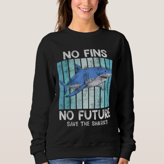 Save Sharks Animal Welfare Save the Ocean protecte Sweatshirt (Vorderseite)