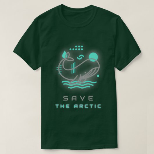 Save The Arctic Whale T-Shirt (Design vorne)