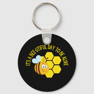 Save the Bees BEE Slogan Quotes Awareness Gifts Schlüsselanhänger