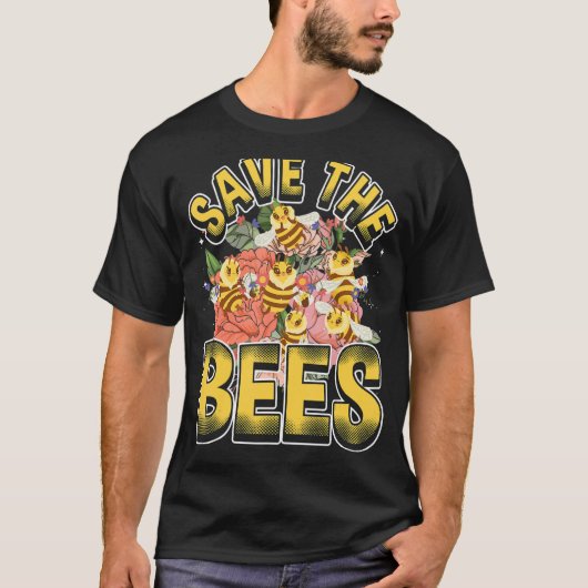 Save the bees Beekeeper cute honey bee costume 4 T-Shirt (Vorderseite)