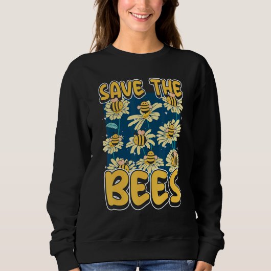 Save the bees Beekeeper cute honey bee costume 9 Sweatshirt (Vorderseite)