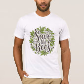 Save the Bees Biodiversity Nature T-Shirt (Vorderseite)