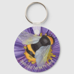 Save The Bees! Custom Keychain Original Artwork Schlüsselanhänger