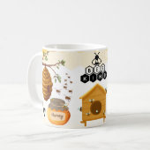 Save the Bees Inspirational Bee Honey Lover Gift Kaffeetasse (Vorderseite Links)