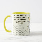 Save the Bees Inspirational Bee Honey Lover Gift Tasse (Links)