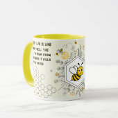 Save the Bees Inspirational Bee Honey Lover Gift Tasse (Vorderseite Links)