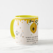 Save the Bees Inspirational Bee Honey Lover Gift Tasse (Vorderseite Links)