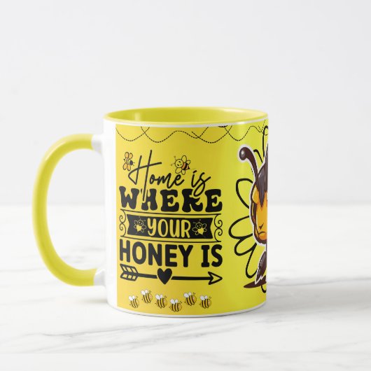 Save the Bees Inspirational Bee Honey Lover Gift Tasse (Links)