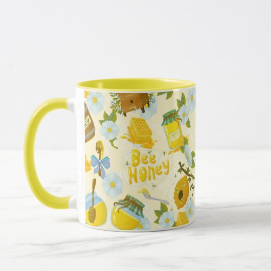 Save the Bees Inspirational Bee Honey Lover Gift  Tasse (Links)