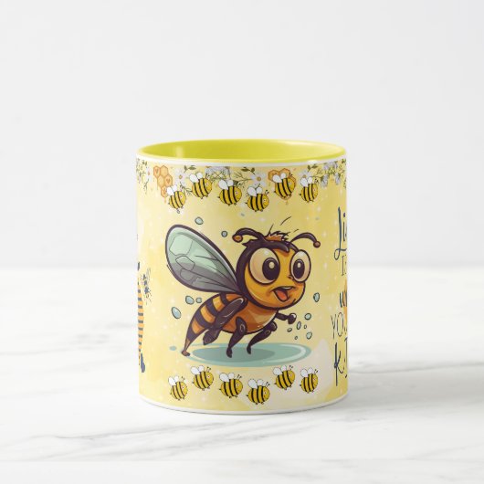 Save the Bees Inspirational Bee Honey Lover Gift Tasse (Zentrum)