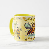 Save the Bees Inspirational Bee Honey Lover Gift Tasse (Vorderseite Links)