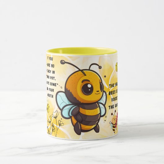 Save the Bees Inspirational Bee Honey Lover Gift Tasse (Zentrum)