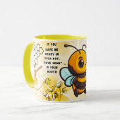 Save the Bees Inspirational Bee Honey Lover Gift Tasse (Vorderseite Links)