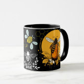 Save the Bees Inspirational Bee Honey Lover Gift Tasse (VorderseiteRechts)