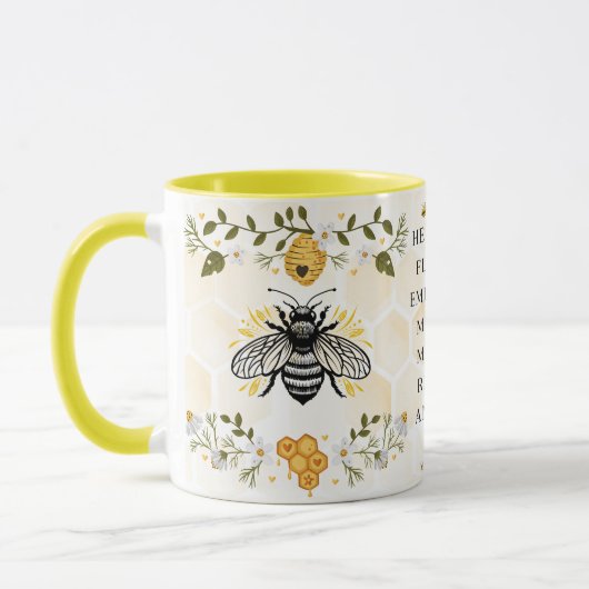 Save the Bees Inspirational Bee Honey Lover Gift Tasse (Links)