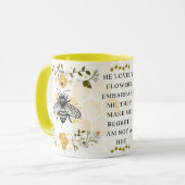 Save the Bees Inspirational Bee Honey Lover Gift Tasse (Vorderseite Links)