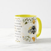 Save the Bees Inspirational Bee Honey Lover Gift Tasse (VorderseiteRechts)