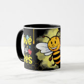 Save the Bees Inspirational Bee Honey Lover Gift Tasse (Vorderseite Links)