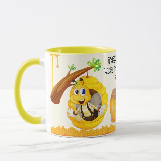 Save the Bees Inspirational Bee Honey Lover Gift Tasse (Links)