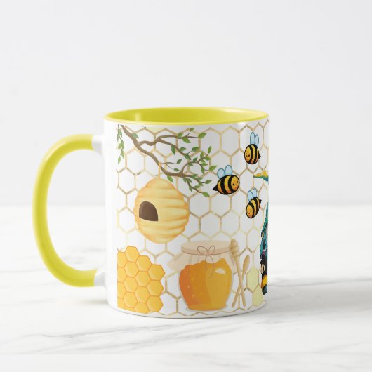 Save the Bees Inspirational Bee Honey Lover Gift Tasse (Links)
