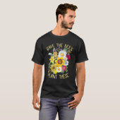 Save The Bees Plant These Honey Flowers Environmen T-Shirt (Vorne ganz)
