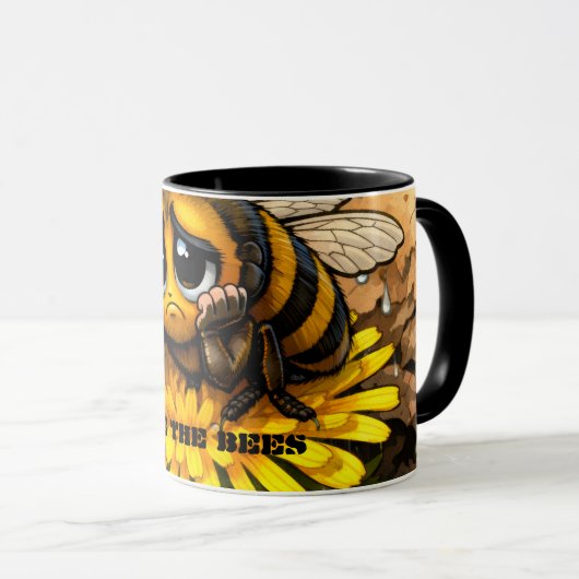 Save the bees tasse (VorderseiteRechts)